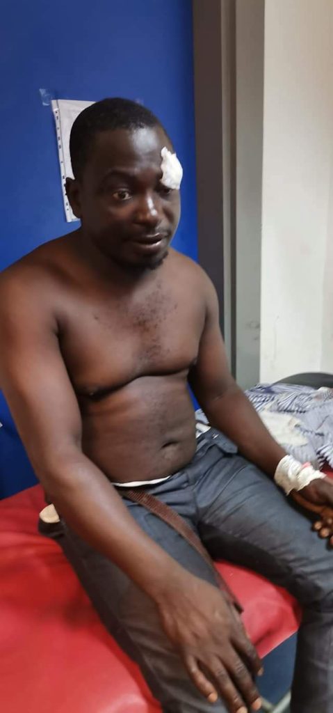 images choquante de l'accident du Maire de Bouaflé